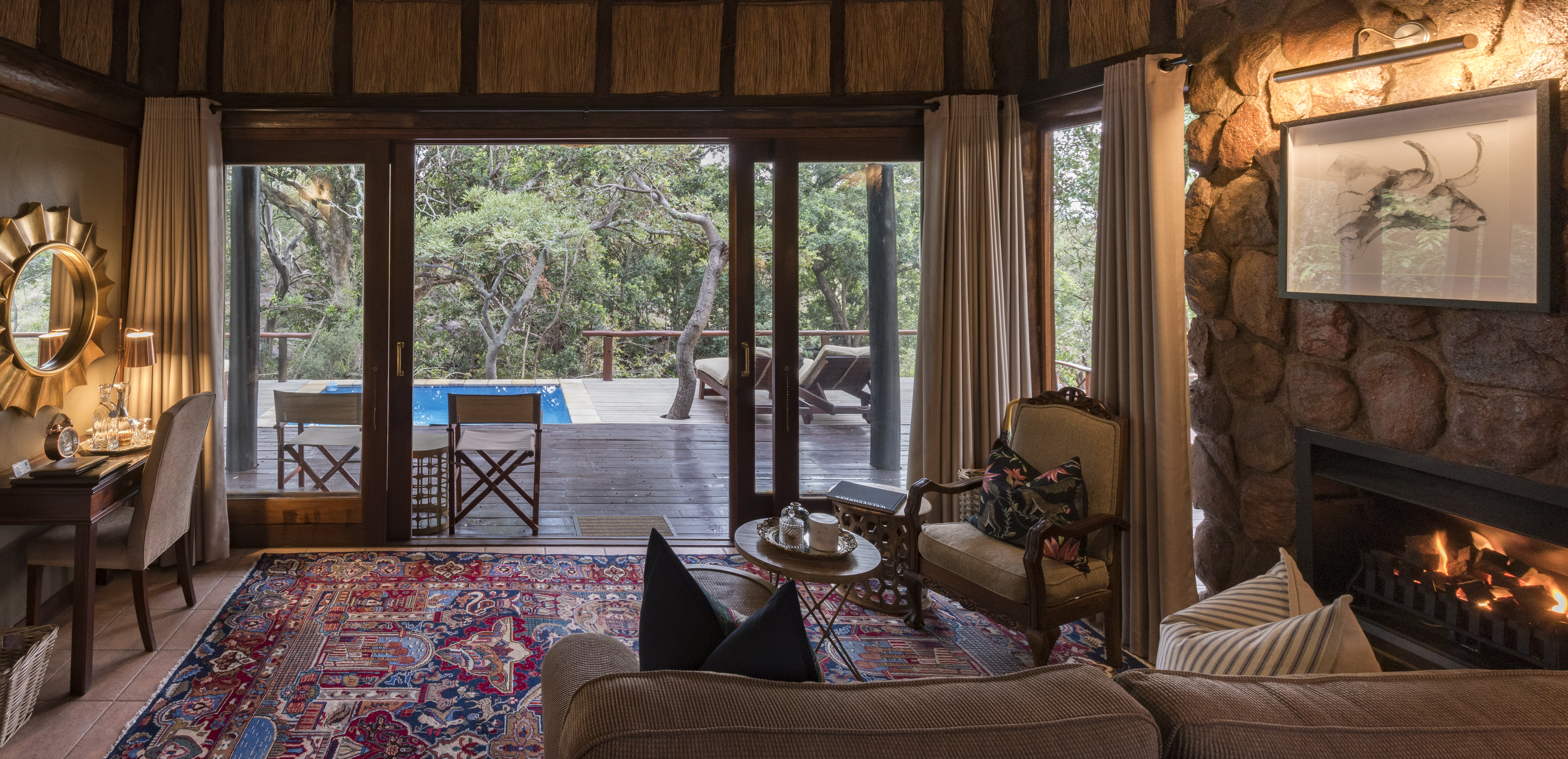 A view from a room at Camp Ndlovu, Weltevreden