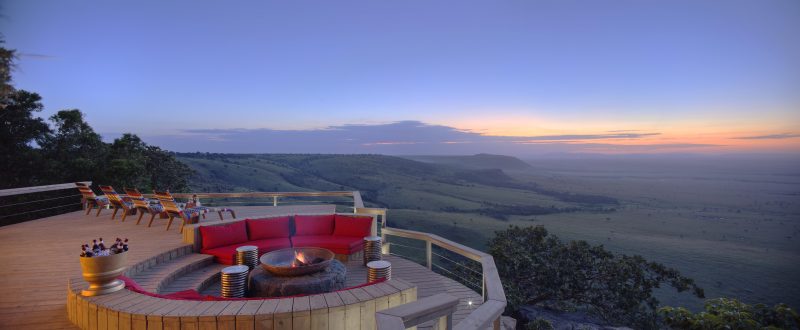 Angama Mara Lodge, Evening View
