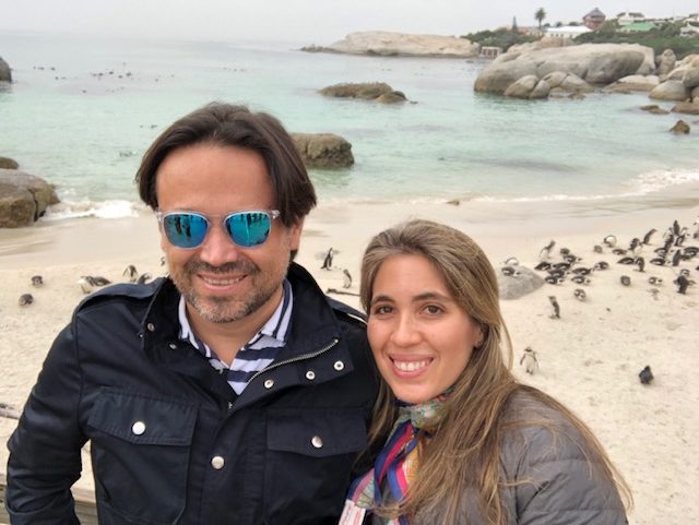 Guests visiting Boulders Beach, Cape Town