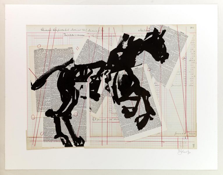 William Kentridge Universal Archive (Horse), 2012 Linocut